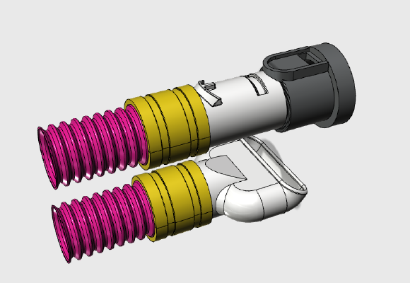 Dyson extension whirly tube | 3d print model