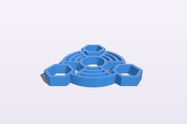 Fidget Nut Spinner - Wingnut2k #5 | 3d print model