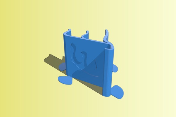 Support telephone en E (12mm max) | 3d print model