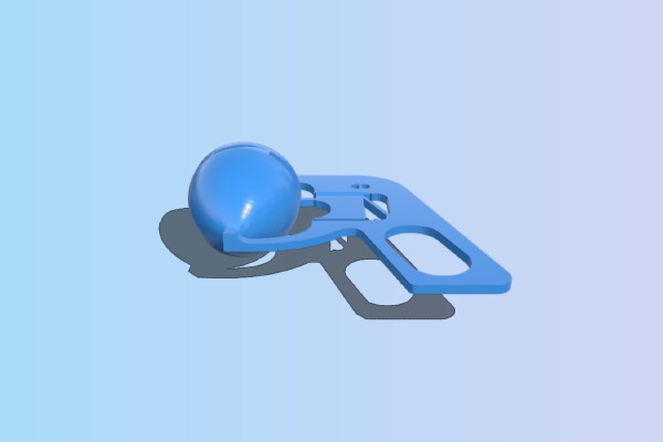 Elastic Top Gun | 3d print model
