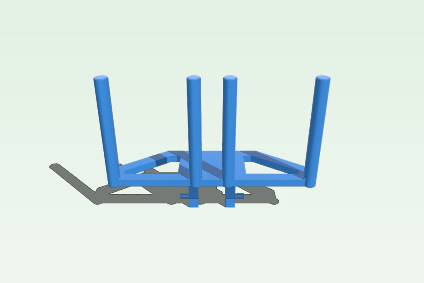 Double hay bale fork back