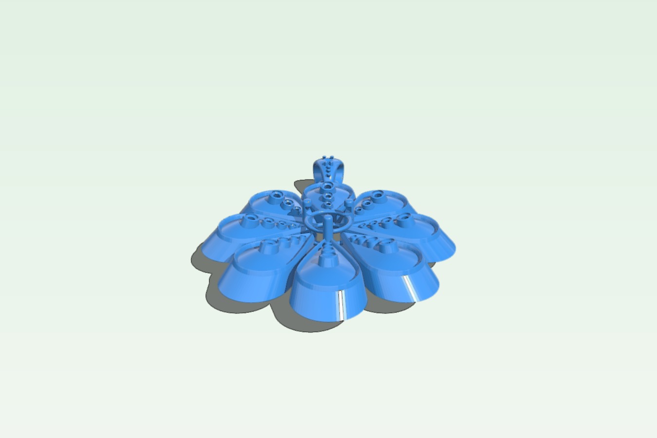 Pendant flower Files to download and to 3D print for free 3DPEA