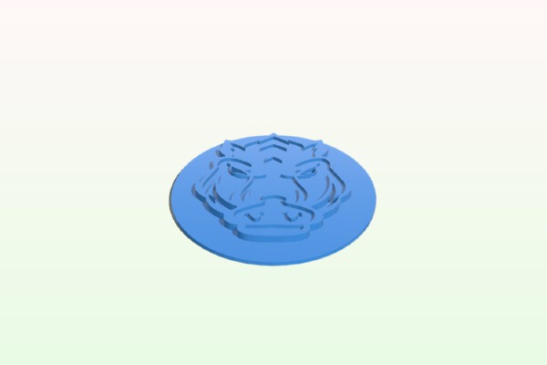 University of Arkansas Razorbacks logo | 3d print model