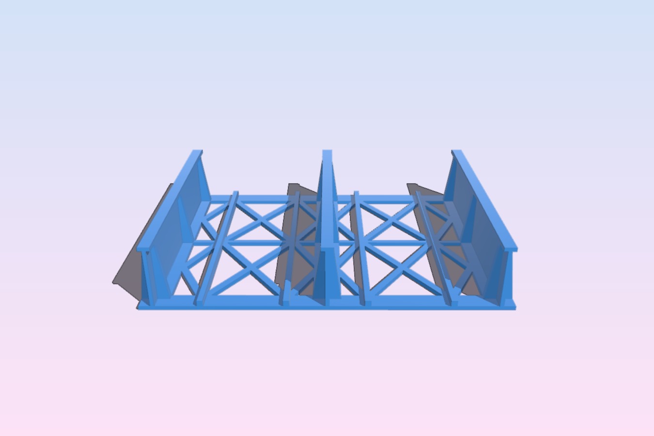 HO Scale Double Bridge 3.75 Inches UPDATED 6-4