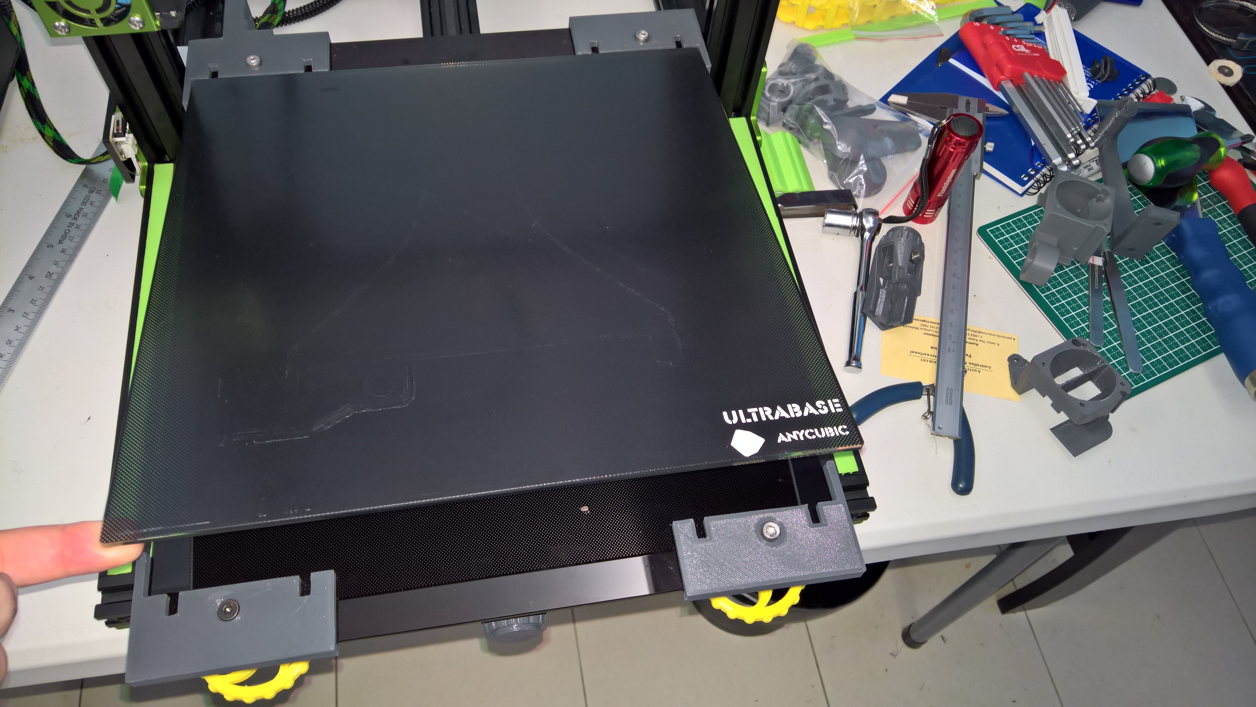 Swapable Ultrabase brackets for Tevo Tornado