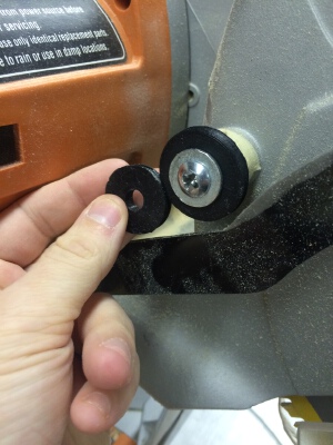 Pivot point for Rigid Sliding Miter Saw guard | 3d print model