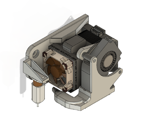 E3D hemera Mount and cooler for Cr-10 and Ender 3 | 3d print model