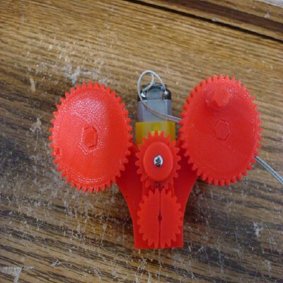 Single motor Dual drive gearbox | 3d print model