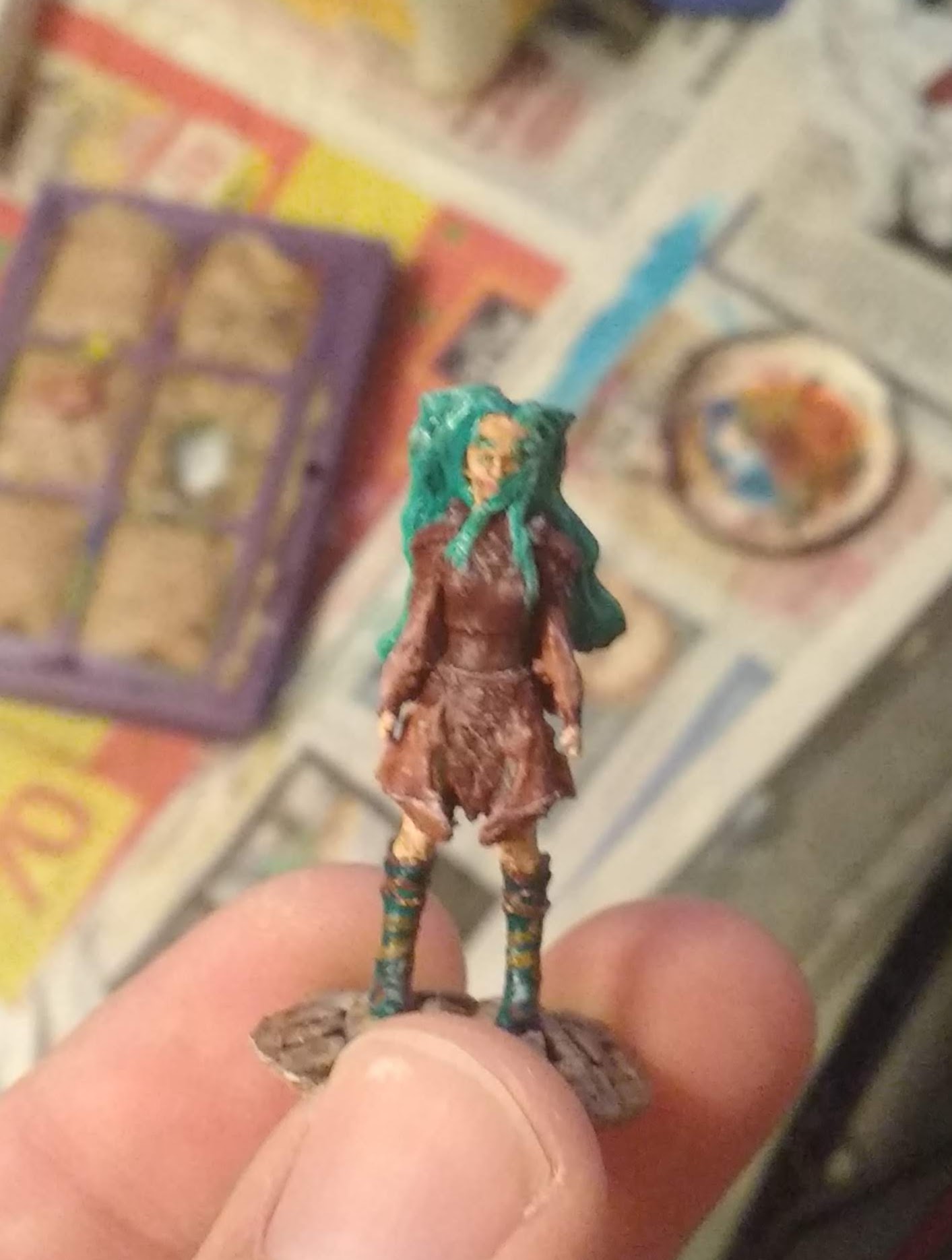 Female Gnome Druid Miniature