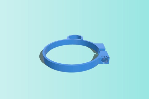 Cannondale Lefty Shock Cable Holder | 3d print model