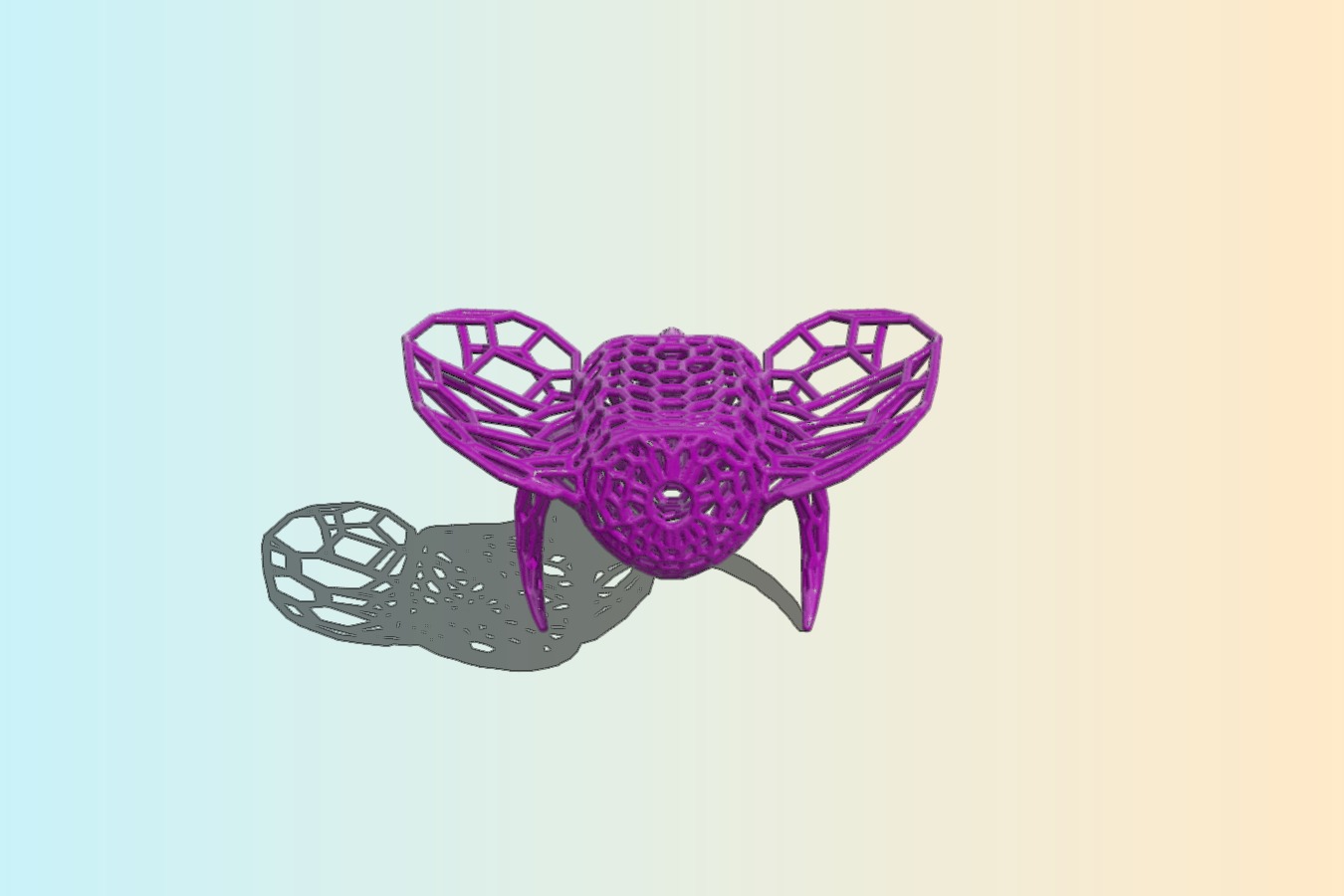 Elephant voronoi – head