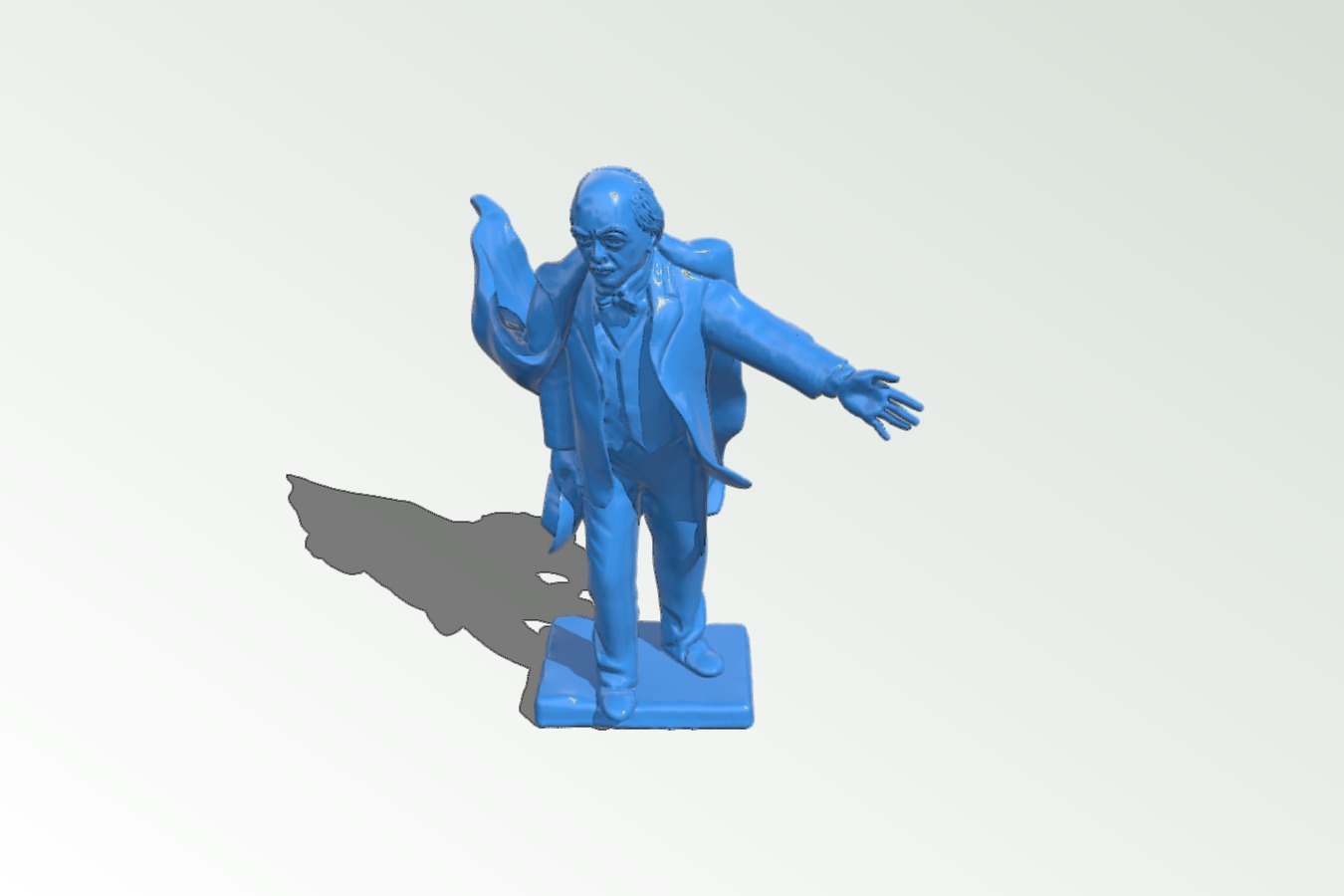 David Lloyd George memorial in Parliament Square, London – scan