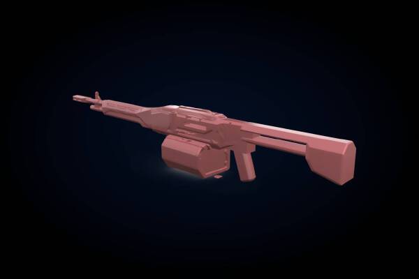 Machine Gun | 3d print model