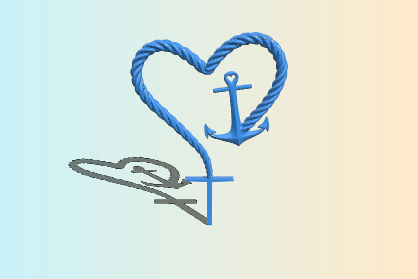 Anchor Cake Topper