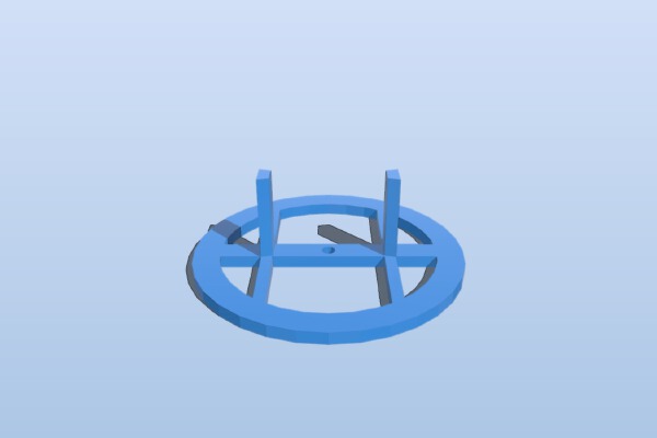 Better base for Buffalo WZR-600DHP router | 3d print model