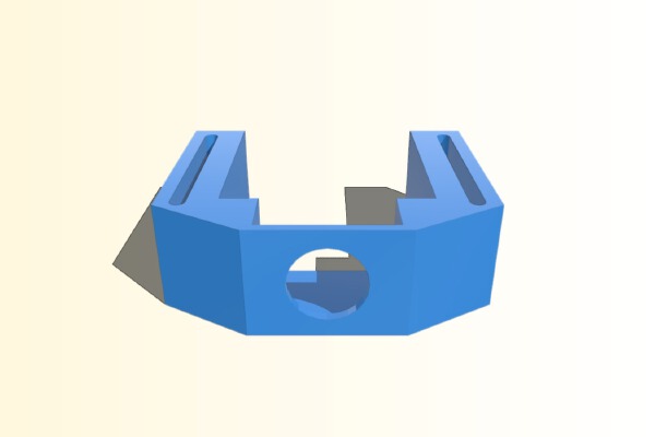 Fatshark 600TVL Cam Mount (e.g. Black Manta by eyefly) | 3d print model