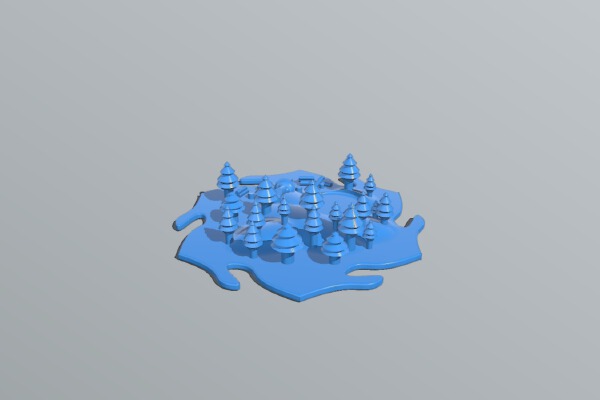 Reckless Robbies Catan Lumber Tiles - Harvested wood | 3d print model