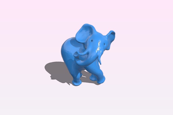 elephant standing | 3d print model