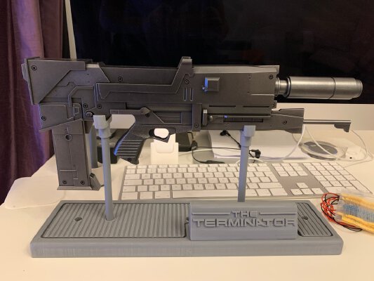 Hachette Build The T800 Terminator Westinghouse Plasma Rifle Stand | 3d print model