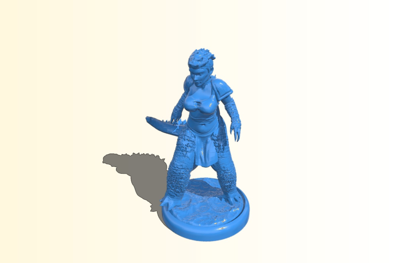Goji, Dragonborn Barbarian - D&D Mini - V.2