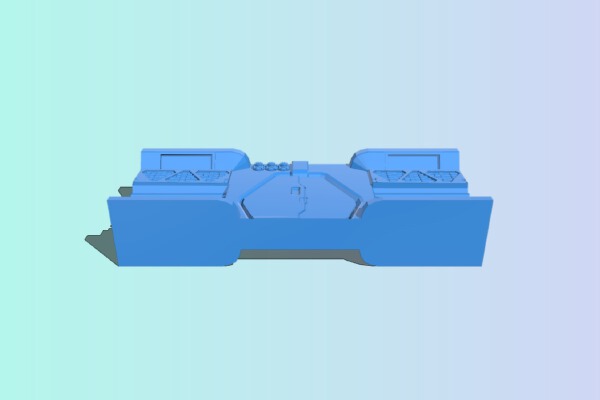 Basic sci-fi wall. Tabletop Terrain. | 3d print model