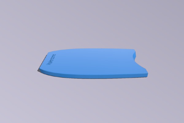 Bodyboard Bath Toy | 3d print model