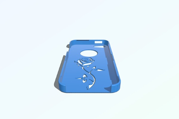 iPhone SE _ 5 _ 5S Snap-On Case Rose | 3d print model