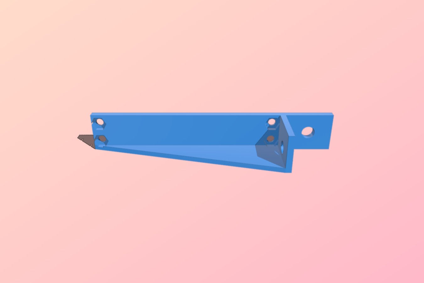 Simple mount for "Minimal Ramps1.4 cable and 80mm fan support" on 20x20 profiles as used on the sparkcube