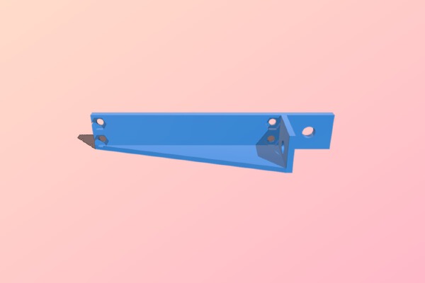 Simple mount for "Minimal Ramps1.4 cable and 80mm fan support" on 20x20 profiles as used on the sparkcube | 3d print model