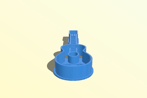 Coco's guitar cookie cutter | 3d print model