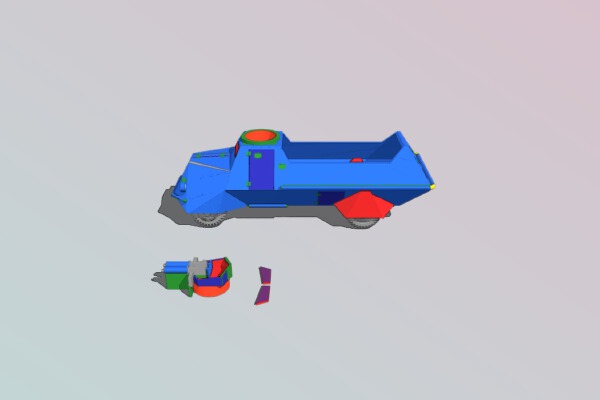 Swedish M42 KP-bil White Elephant | 3d print model