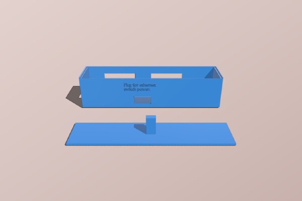 ethernet cable routing box | 3d print model