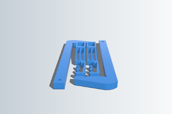 Hobby clamp with stopper pins | 3d print model