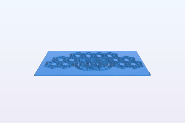 Hexstar border | 3d print model