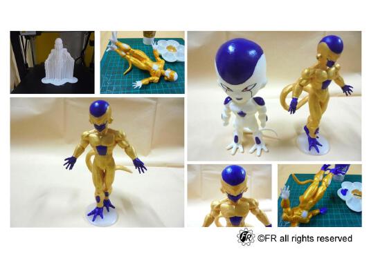 Dragon Ball-Golden Frieza & F Bottom | 3d print model