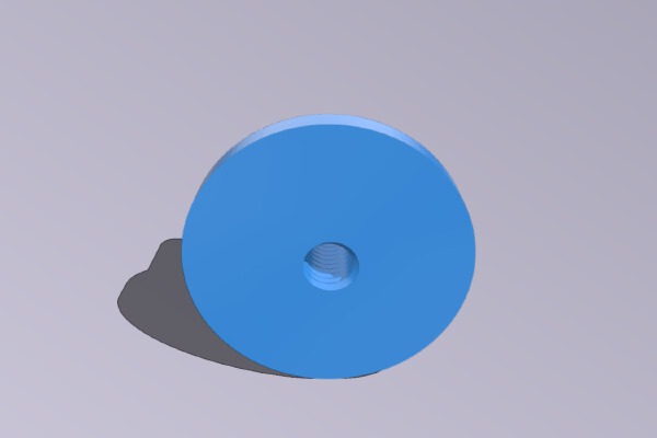 Wing Nut - Flanged Heavy duty Golf Cart Battery Hold down 1_4-20 UNC | 3d print model