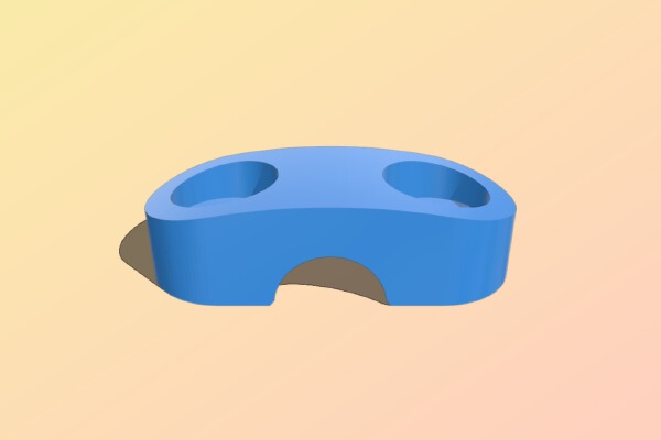 Beefy MendelMax Y Rod Clamp for 10mm Rod | 3d print model