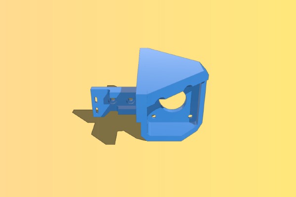 Tronxy X3 Reinforcerd Y motor bracket | 3d print model