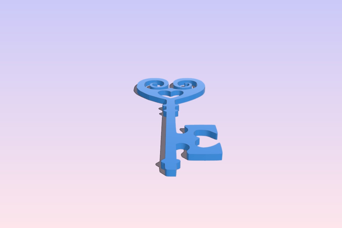 Key Heart Pendant