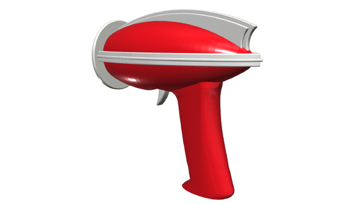 Retro Raygun | 3d print model