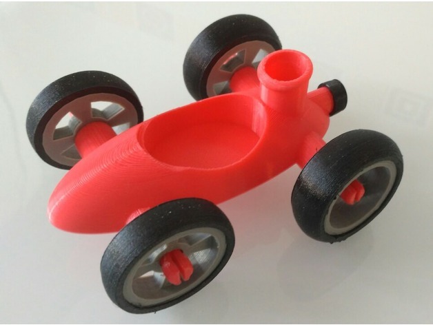 Remixed balloon toy car
