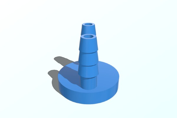 receiver for airbrush and compressor | 3d print model