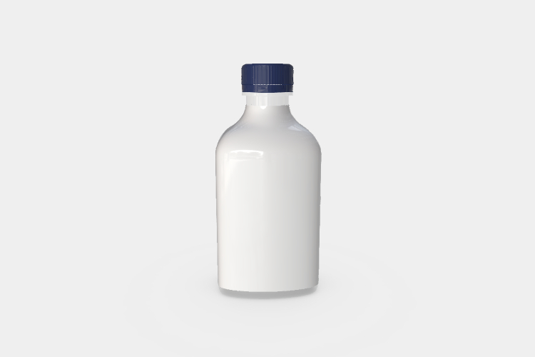 Plastic Bottle of Milk Mockup