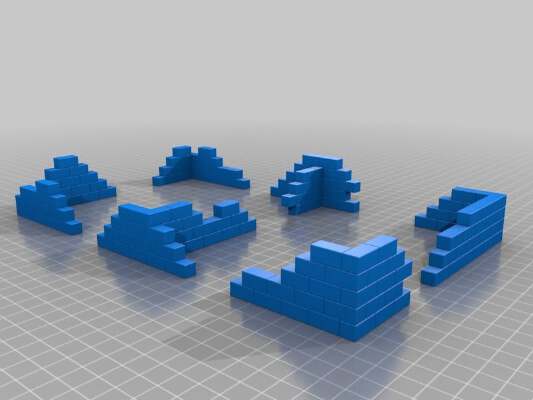 Wargaming compatible Wall _ Ruin | 3d print model