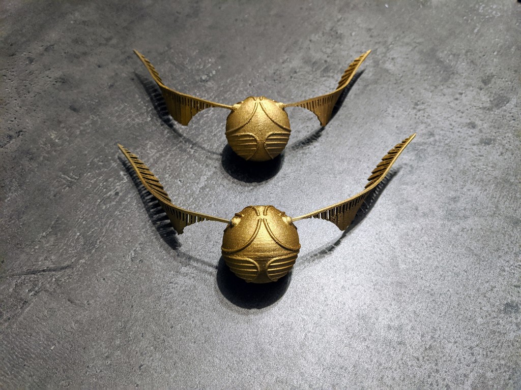 Golden Snitch - with infill - from two part