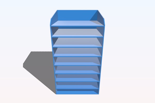 Makeup holder _ rack _ Armario, soporte paletas maquillajes | 3d print model