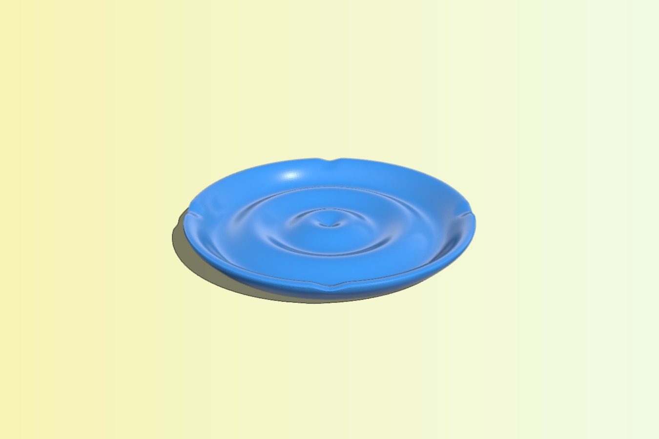 water waves ashtray