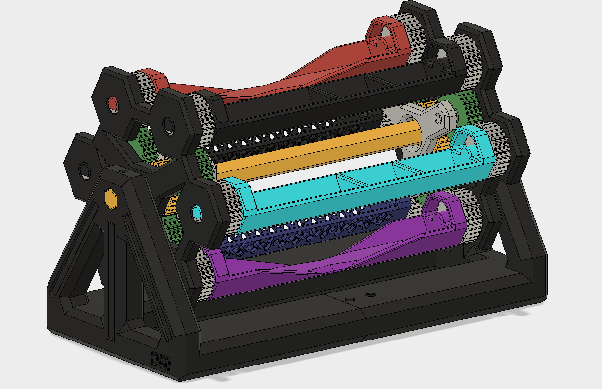 Clockwork pen carousel
