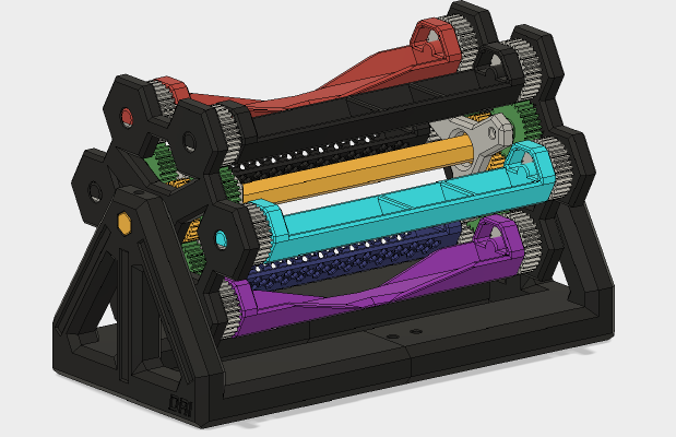 Clockwork pen carousel | 3d print model
