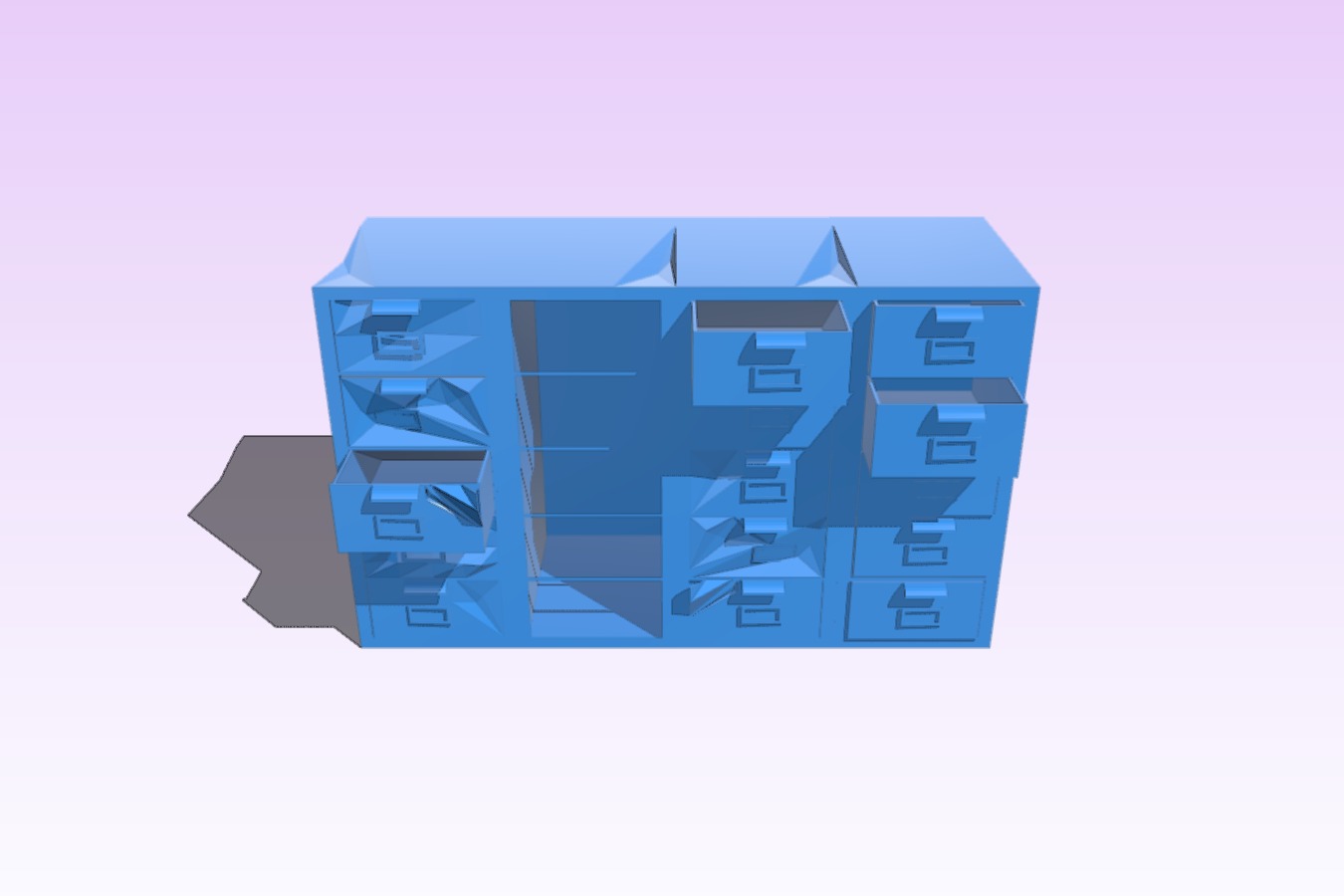 Filing cabinet stack